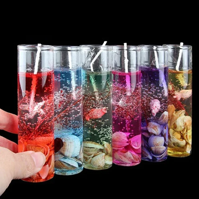 Petites bougies d'aromathérapie sans fumée, 1 pièce, coquilles d'océan, bougie de gelée parfumée pour la saint-valentin, décoration romantique, cadeau de décoration pour la maison 3