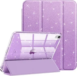 Luminous Glittering Shell Smart Cover with Pencil Holder - Pro 12.9 2018 - 2020 (PURPLE)