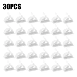 Self-Adhesive Adjustable Cable Management Clips - Desk Organizer and Wire Cord Fastener for Home and Office (Available in Multiple Pack Sizes) (30pcs White)
