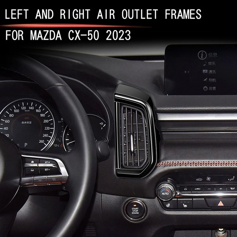 The Newcar Dashboard Air Outlet Frame Cover Air Conditioner Vent Grille Cover Trim For Mazda CX50 CX-50 LHD