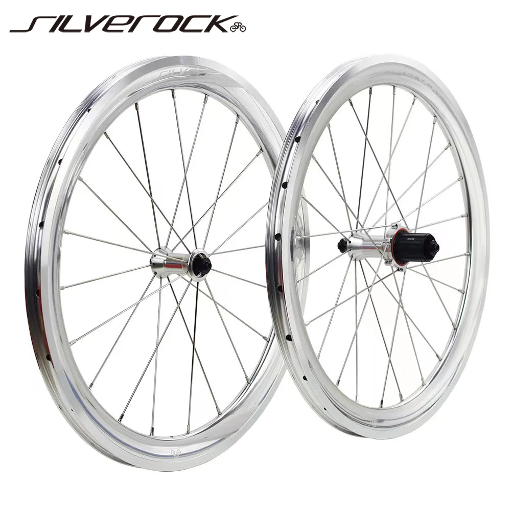 

SILVEROCK SR38A 20in 406 451 Alloy Wheelset Rim Caliper Brake 38mm for Blast Storm JAVA TERN P8 P18 Folding Minivelo Bike Wheels