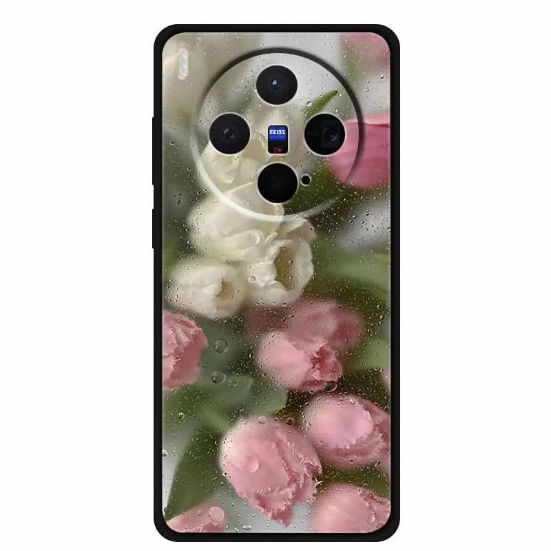 Black TPU Soft Silicone Phone Case  - Fashionable Anime Design with Protective Bumper