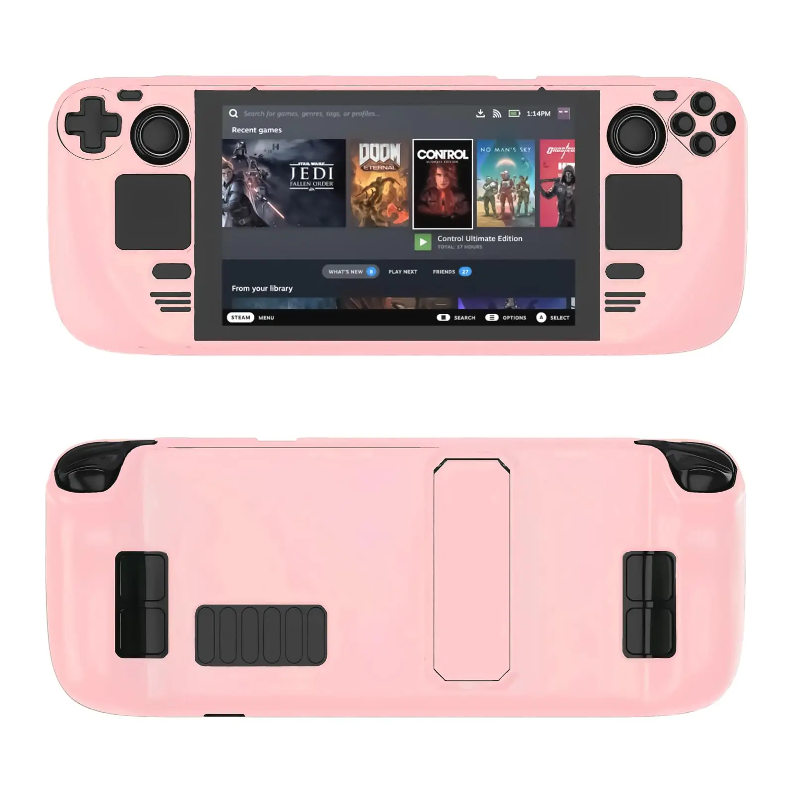Universal Protective Case with Kickstand for Handheld Gaming Devices - TPU and PC Shield