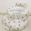 Baby Inflatable Sofa Children Puff Portable Bath Chairs PVC Multifunctional Seat Practice Sitting Bath Stool 1