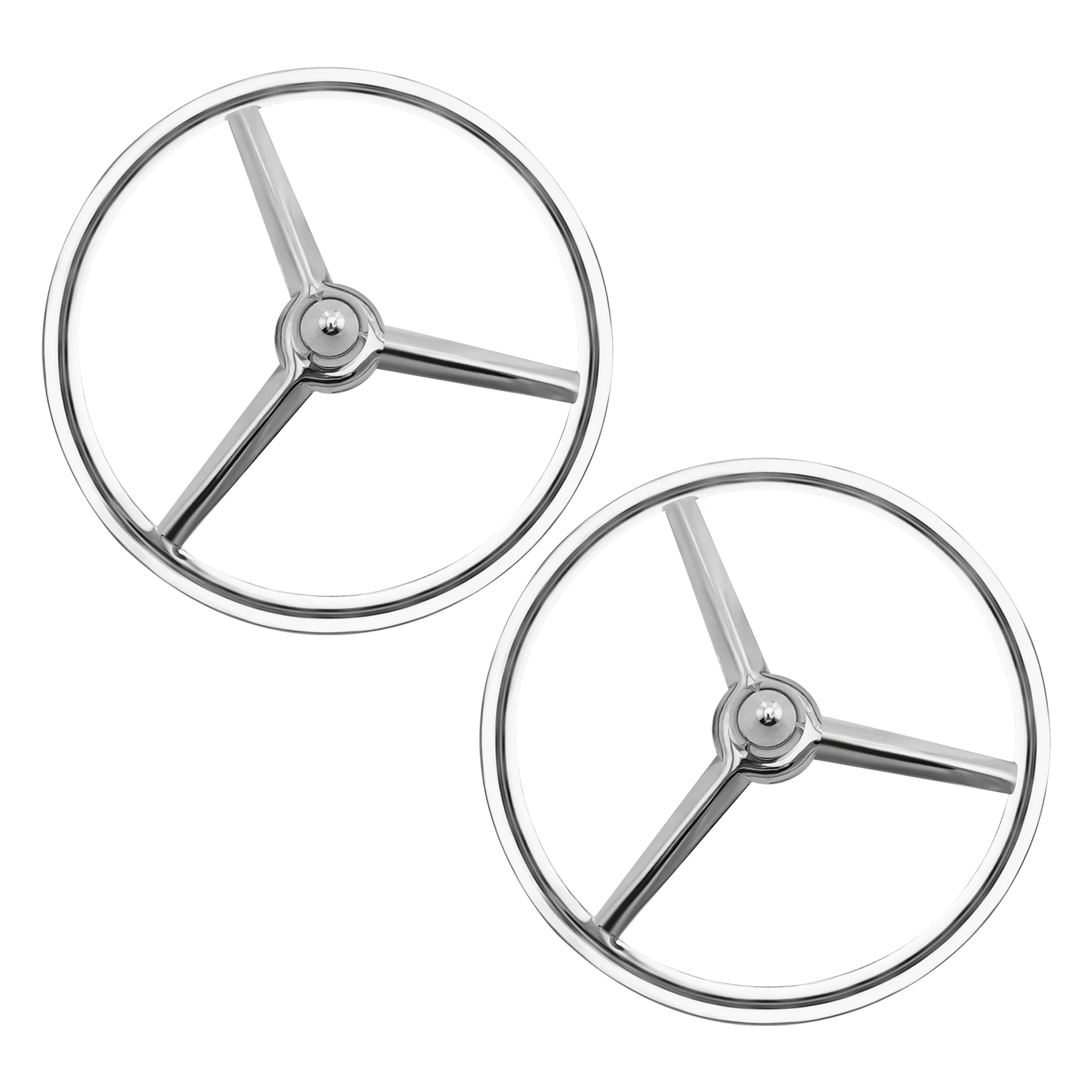 4.5" One Pair Chopper Bobber Harley Lucas Tri Bar Bullet Headlight trim Rim Cover
