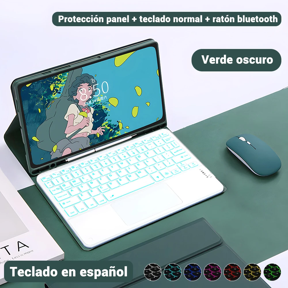 Wireless Keyboard Case with Free Mouse