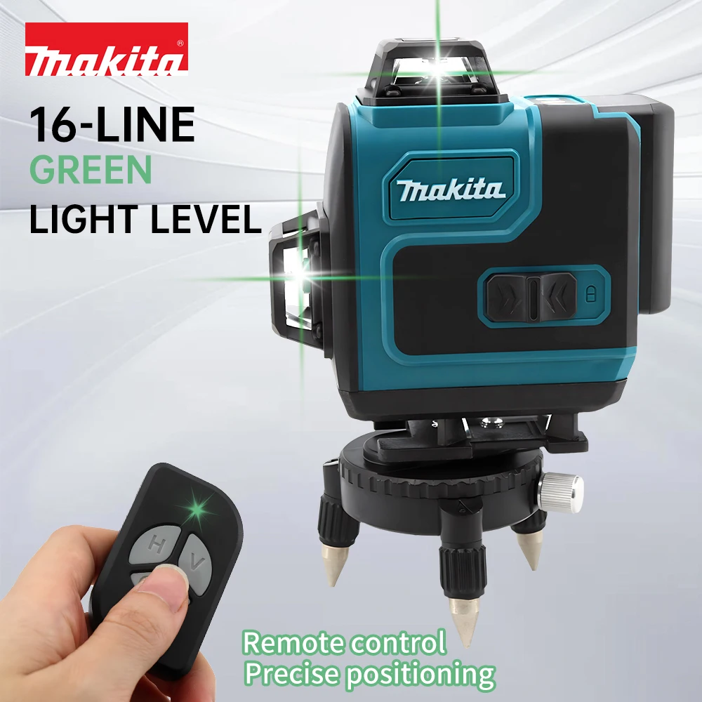 Laser Level Makita 16-Line 360 Horizontal Vertical Cross Green Light Wall-Mounted Portable