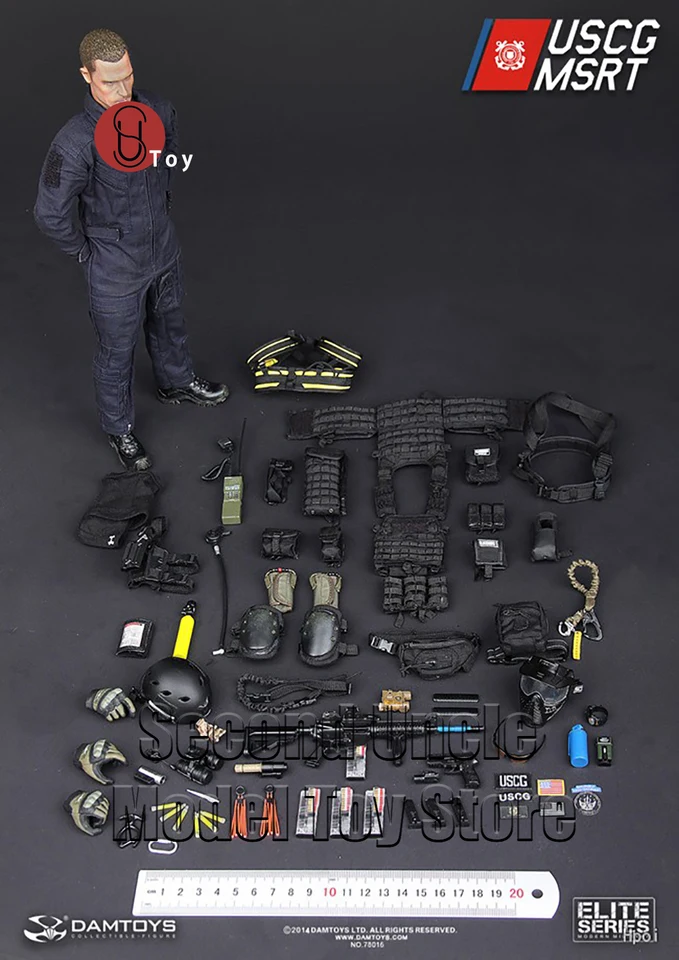 DAMTOYS DAM 78016 1/6 US Coast Guard USCG MSRT 12'' Male Soldier