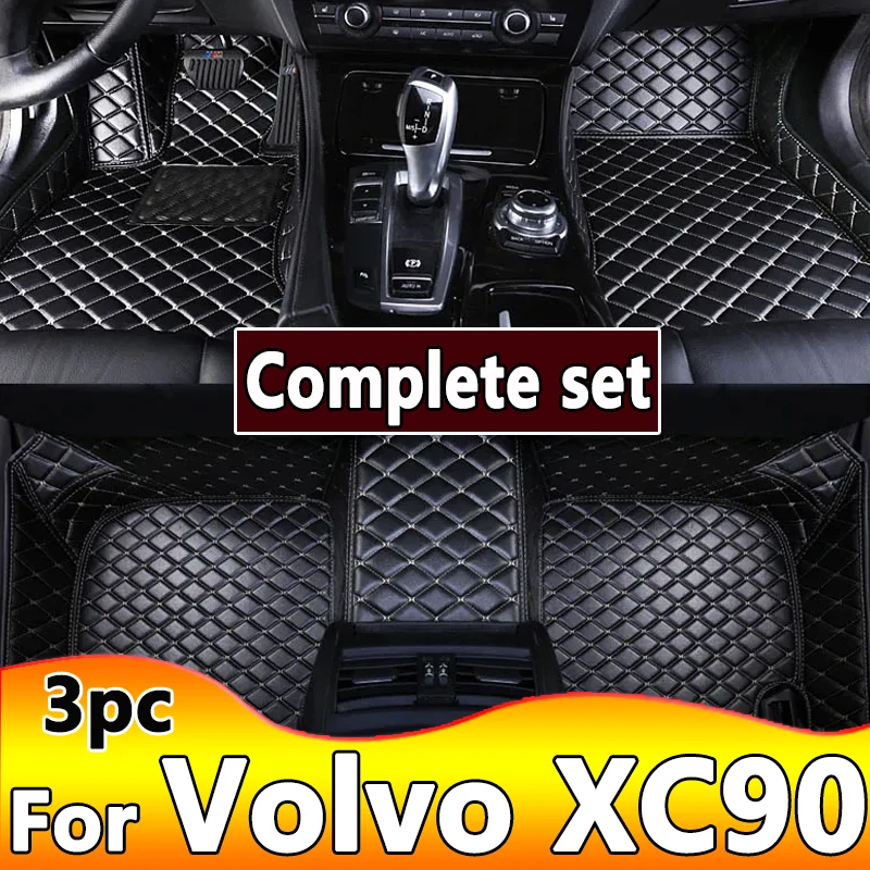 Tappetino Per Auto Per Volvo Xc90 Mk1 2002 ~ 2014 7 Posti Tappetino In Pelle Resistente Allo Sporco Cubre Pisos Para Autos Accessori Per Auto Parte In