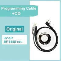 UV-K5 USB Programming Cable for Baofeng UV-5R Quansheng K6 UV5R Plus UV 13 UV 17 Pro Programming Cable Driver With CD Software 1