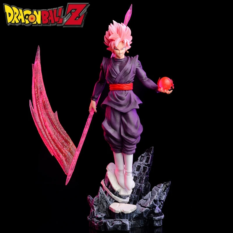 

Seven Dragon Ball BY Peach Red Black Goku Zamas Rose Red Model Handmade figure GK Limited Edition Statue Anime Case Decoration