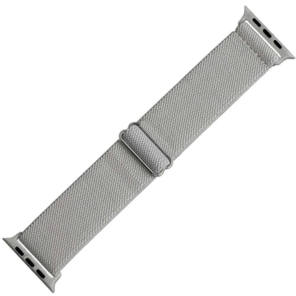 حزام نايلون لساعة ابل باند ، قابل للتعديل ، مرن ،...