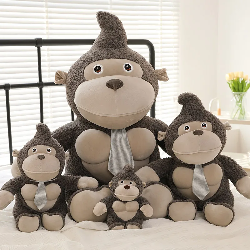 

Funny Cartoon Gorilla Plush Toys Cute Monkey Stuffed Animals Plushies Dolls Soft Huggable Pillow Home Decoration Birthday Gifts