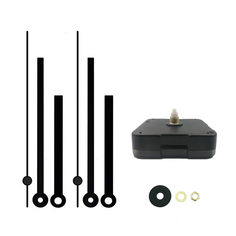 5sets Silent Long Shaft 28mm Battery Quartz Clock Movement Kits Quiet