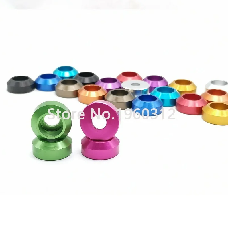 Cap Head Aluminum Washer M2 M2.5 M3 M4 M5 M6 M8 Corlorful Aluminum Alloy Cap Head Gasket 5-10pcs for RC parts