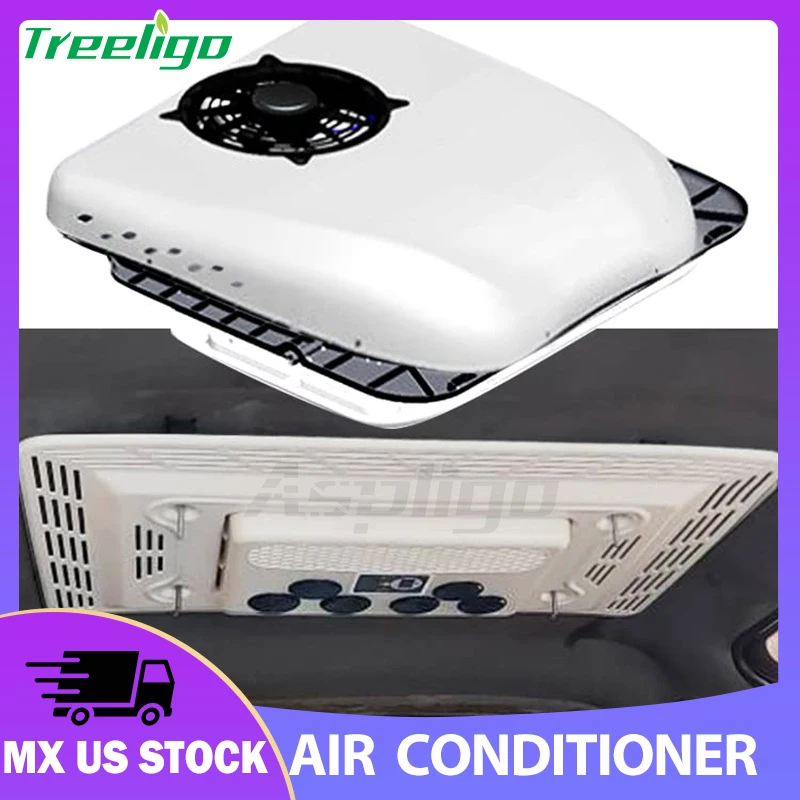Treeligo-Climatiseur de Plafond Électrique pour Voiture, Accessoire Automobile pour Camping-Car, Caravane, Hurhome, 24V, 12V, 2025