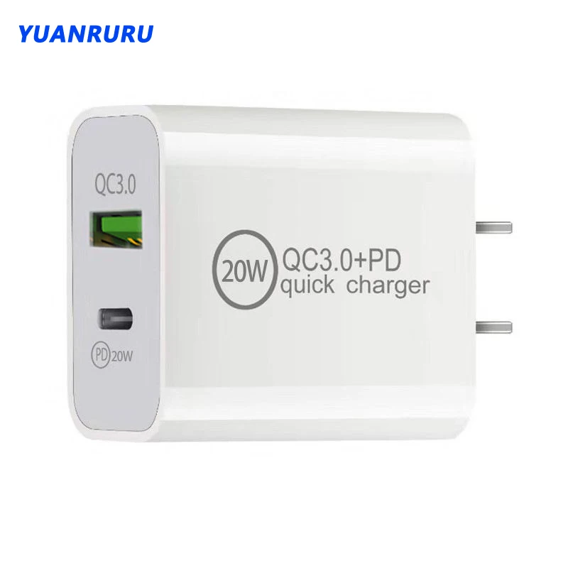 

20W Phone Charger EU US Plug PD 3.0 Quick Charge USB Fast Charger USB Charger Adapter for iphone Huawei Samsung Xiaomi Chargers
