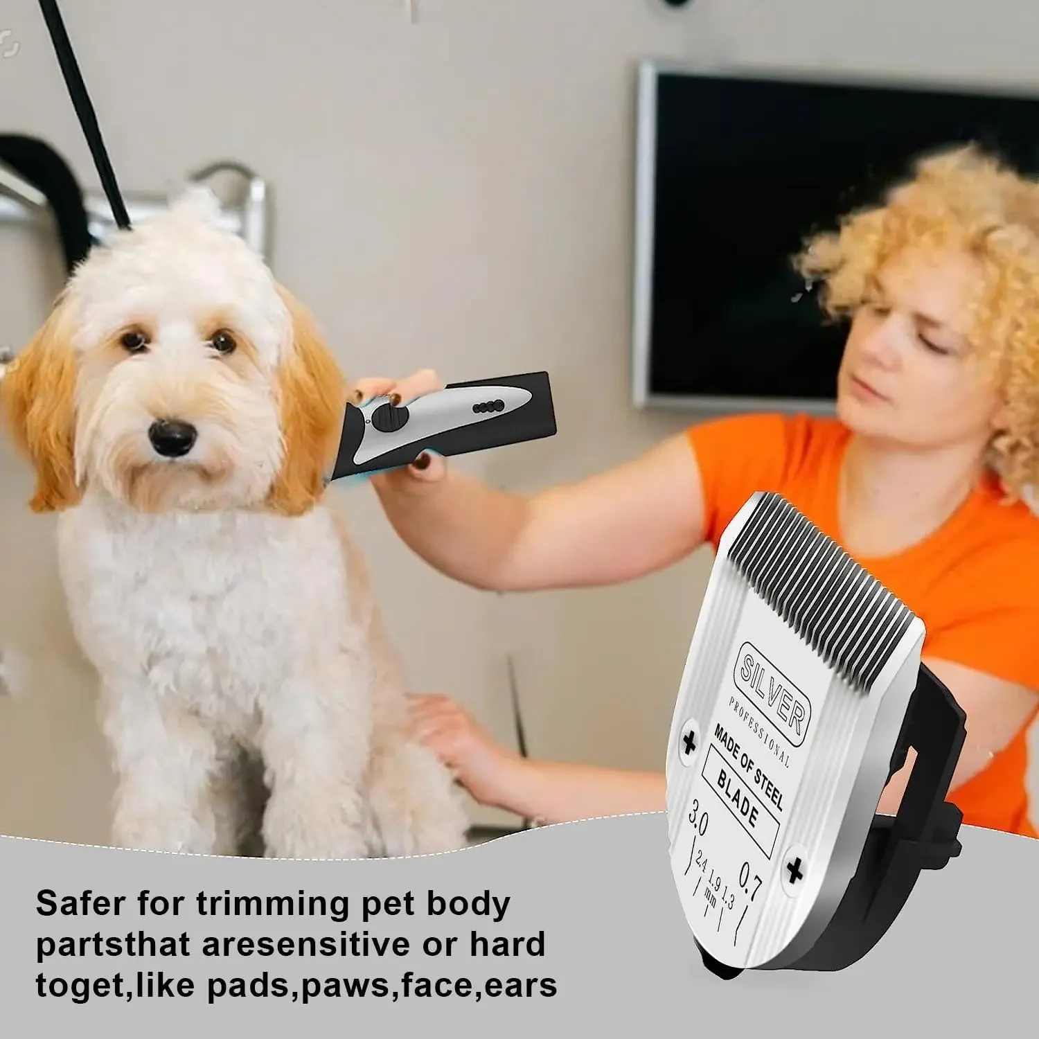 Detachable pro Pet Grooming Shears 5-in-1 Adjustable Blade For WAHL Dog Cat Clipper Arco Bravura Chromado Creativa Figura Pet Grooming Clipper