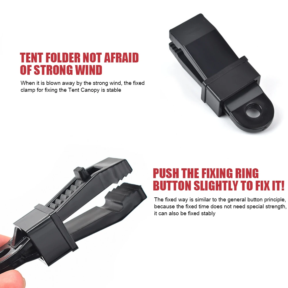 Tarpaulin Clip Tent Canopy Clip Buckle Outdoor Wind Rope Clamps Reusable Awning Mountaineering Camping Accessories 10PCS tent clips camping tent accessories