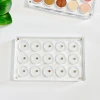 New EMPTY Magnetic Eyeshadow Palette DIY Acrylic Durable All Transparent Elegant Eye Shadow Makeup Palette 26mm*4/9/15holes 3