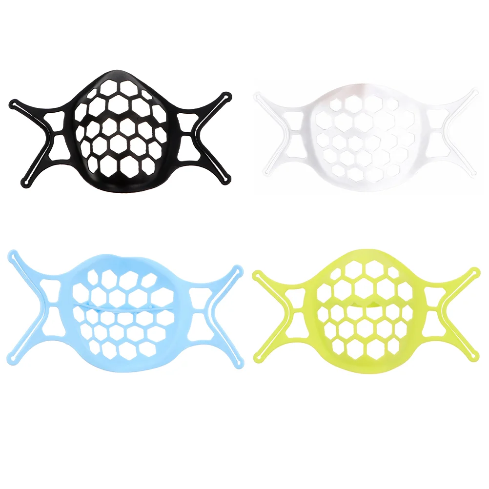 4 Pcs Mask Holder 3D Bracket Lipstick Protective Stand Support Pad Facial Inner Frame
