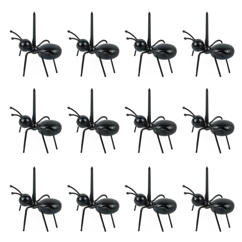 12 Pcs Mini Ants Shape Food Picks Reusable Snack Party Toothpicks Fruit Dessert Fork Animal Appetizer Forks Home Decor fruit fork food picks food toothpicks