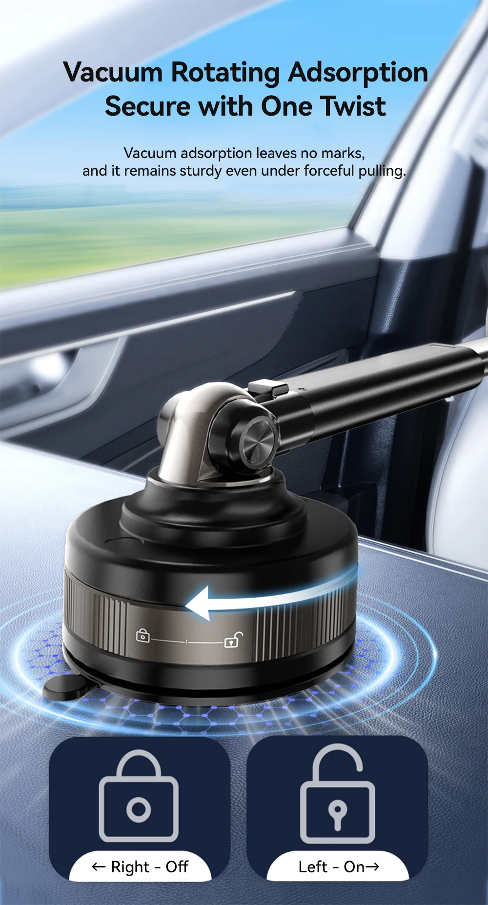 Magnetic Car Phone Mount Strong Magnet Dashboard Windshield Suction Cup Phone Ho