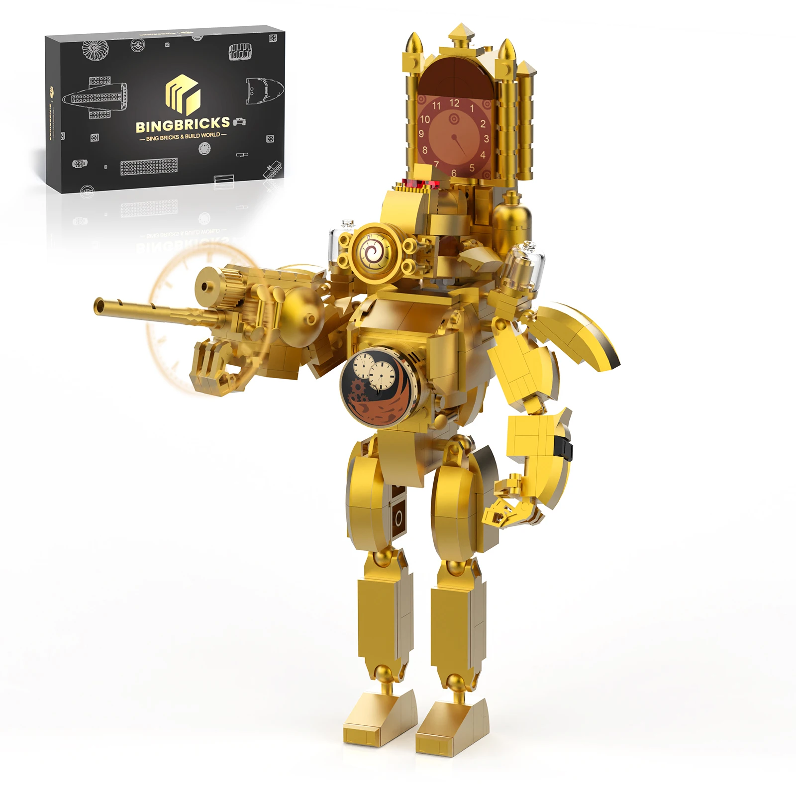 

Hot Skibidi Toilet Man Building Blocks Toys Titan Clock Man Monitor man personality Model Diy Toys For Kids Brithday Gifts ﻿