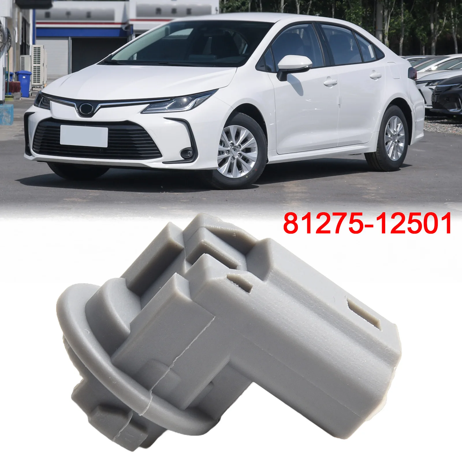 Light Bulb Socket 1x Taillight 81275-12501 For Toyota RAV4 13-16 2.5L Car Lights Plastic Base