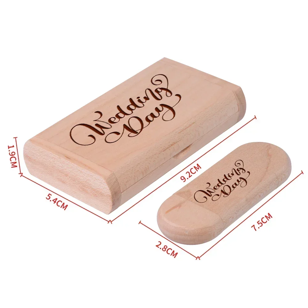 Jaster-unidade Flash Usb de Madeira Tipo-c Presente Criativo para Negócios Disco u com Caixa Memory Stick Logotipo Livre Usb 2.0 128gb 64gb 32gb - Imagem 5