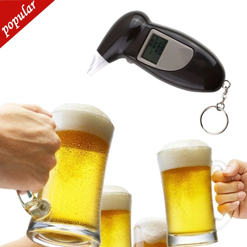 Alcohol Breath Tester Breathalyzer Analyzer Detector Test Keychain Breathalizer Breathalyser DeviceLCD Screen
