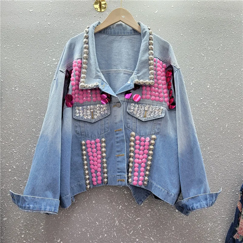 Vibrant Jewelled Print Coat