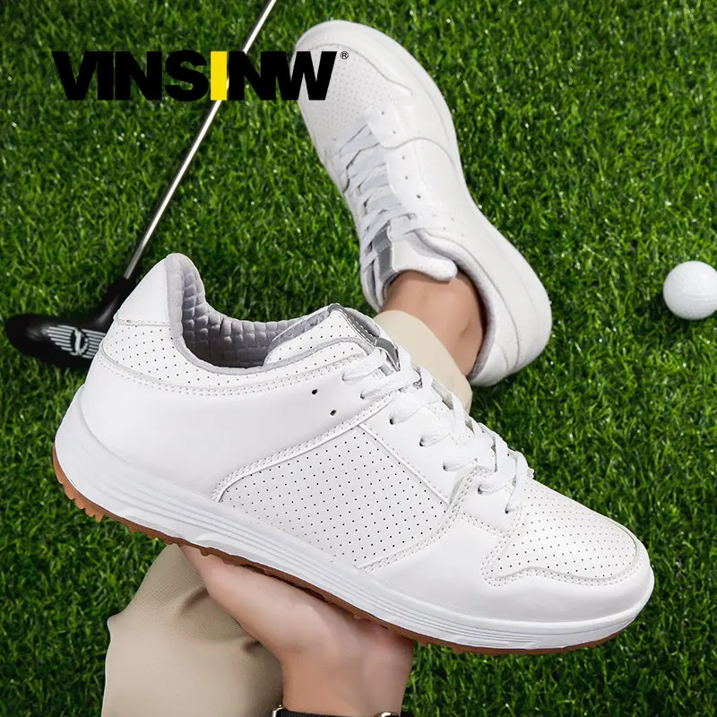 

Professional Golf Shoes Men Genuine Leather Golf Sneakers Outdoor Comfortab Walking Shoes for Golfers Athletic Sneakers