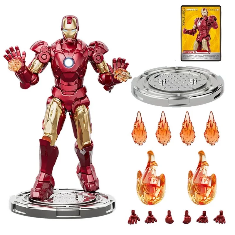 Genuine Marvel Toys Iron Man MK123467Handmade Assemblable Decoration Super Hero Joints Movable Action Figure Model Children Gift - Bilde 5