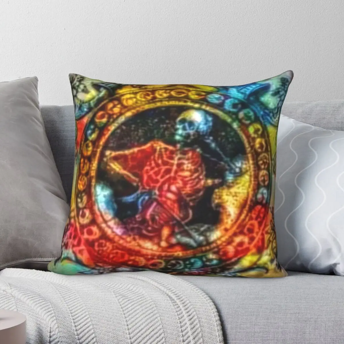

The Dreamer Square Pillowcase Polyester Linen Velvet Printed Zip Decor Throw Pillow Case Sofa Seater Cushion Cover