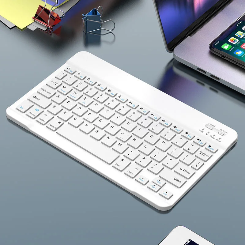 Portable Mini Wireless Keyboard Rechargeable Ultra-Slim Design