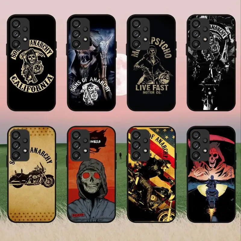 Sons Of Anarchy Usa Custodia Per Telefono Tv Per Samsung Galaxya91 80 73 71 70 53 52 51 42 41 40 32 31 S235G Plus Ultra