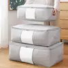 Non-Woven Clothes Quilt Storage Bag Dust-Proof Sweater Blanket Organizer Box Foldable Sorting Pouche Home Storage Large Capacity 1