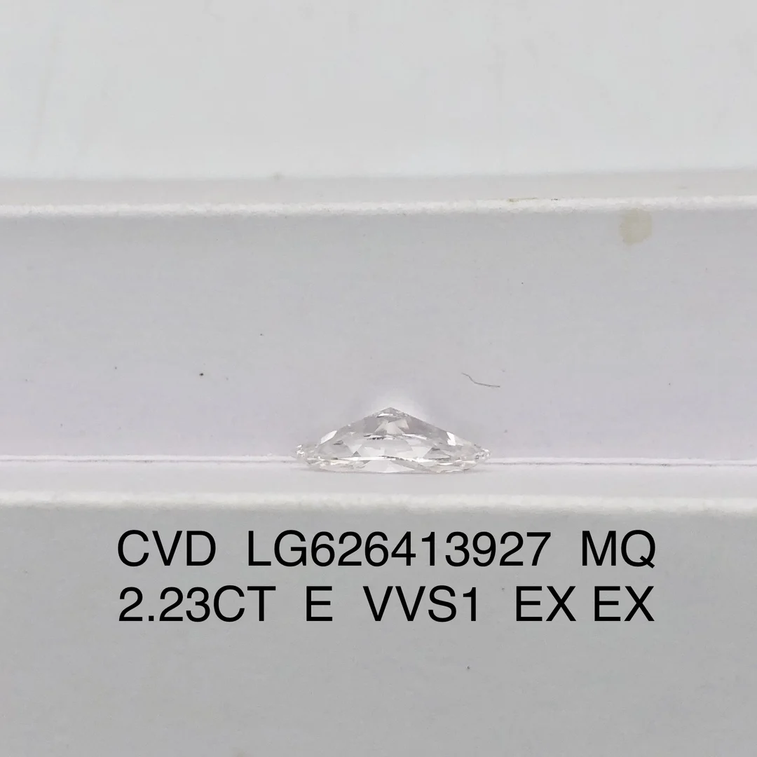 IGI 2.23CT E VVS1 Marqusie Lab Grown Diamond CVD Diamond Stone igi Certified With Certificate