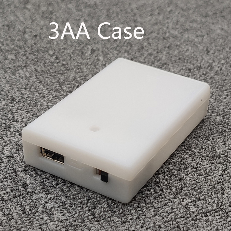 3AA 4.5V Battery Box  AA Battery Case AA Battery Holder With Switch AA Box 4.5V White With Line or With USB/Line