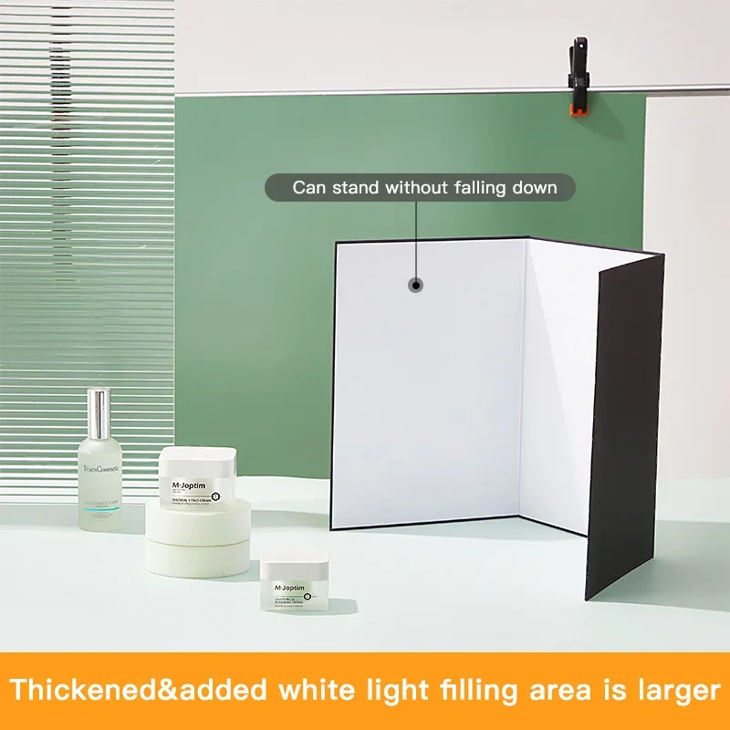 Photography Reflector A3/A4 Camera Photography Accessory Collapsible Cardboard White Black Gold Silver Reflector Absorb Light Thick Reflective Paper