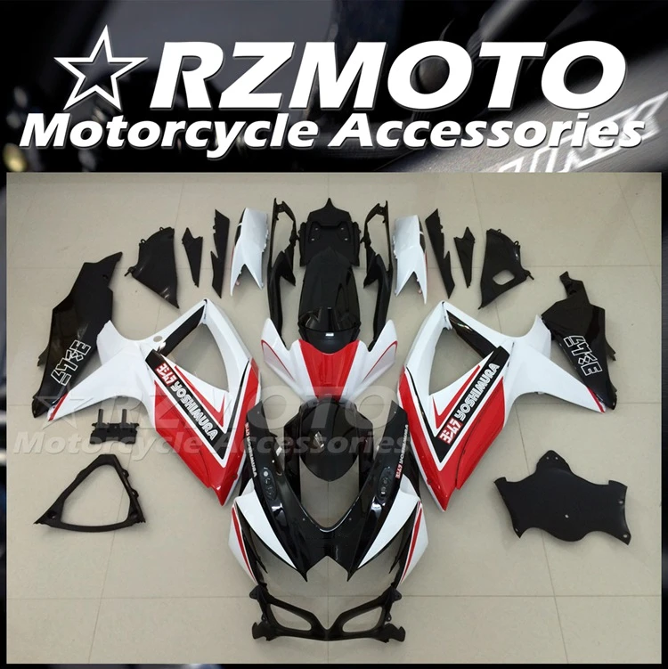 

4Gifts Injection New ABS Whole Bike Fairings Kit Fit for Suzuki 600 750 K8 2008 2009 2010 08 09 10 Bodywork Set White Black Red