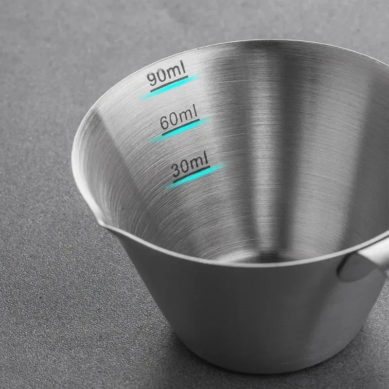 Stainless Steel Espresso Measuring Cup with Scale - Barista Utensils, 100/250ml