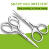 Z'LRAQI BEAUTY Rose Gold eyebrow scissors Eyelash Stainless steel pointed mini embroidery scissors Multi-functional 2