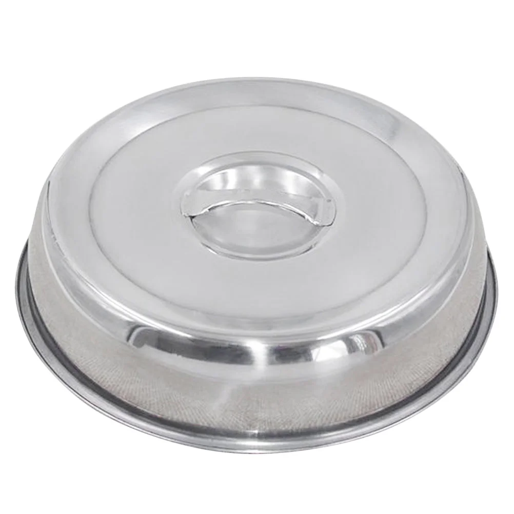 Stainless Steel Circular Pot Lid Food Dome Kitchen Cookware Grill Cover Plates Household Protective Steam Retainer Pan Dining