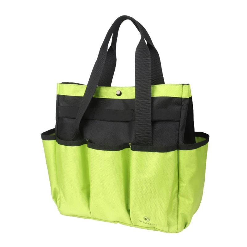 

Y1UB Durable Multipocket Garden Tote Storage Bag Oxford Cloth Garden Tool With Shoulder Strap for Gardening Work