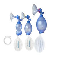 PVC Adult/Child/Infant Self-help Respirator Training Bag Valve Mask in Plastic Carry AED Training Tool 1