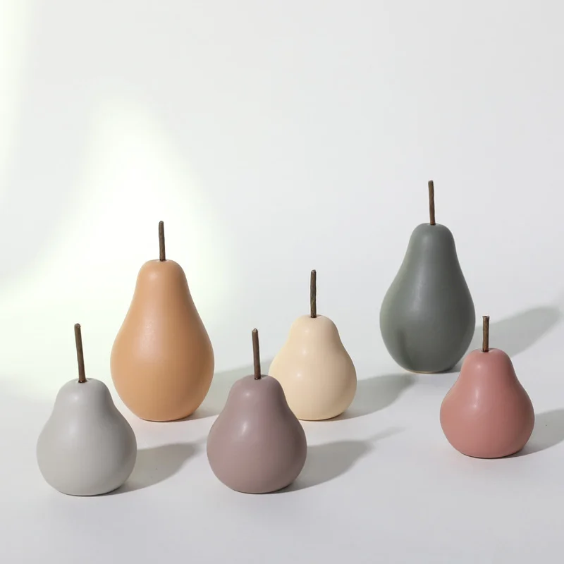 

Nordic Ins Style Small Fresh Ceramic Pear Decorations, Home Decorations, Creative Living Room And Office Decorations