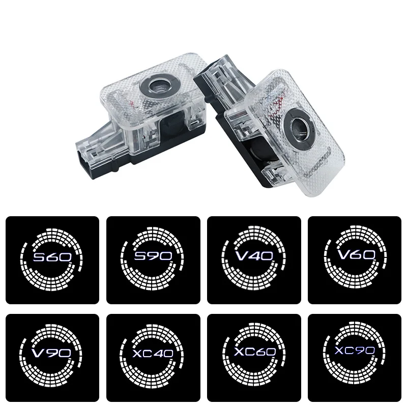 thumbnail: Acptxvh LED Welkom Licht Voor Volvo – Deurprojector Met Logo Voor V40, V60, XC60, XC90 E.a.