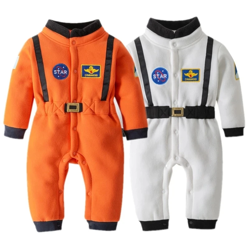 New Astronaut Costume for Baby Boy 1 Year Old Toddler Infant Birthday Theme Party Cosplay Space Suit Newborn Photography Romper 4